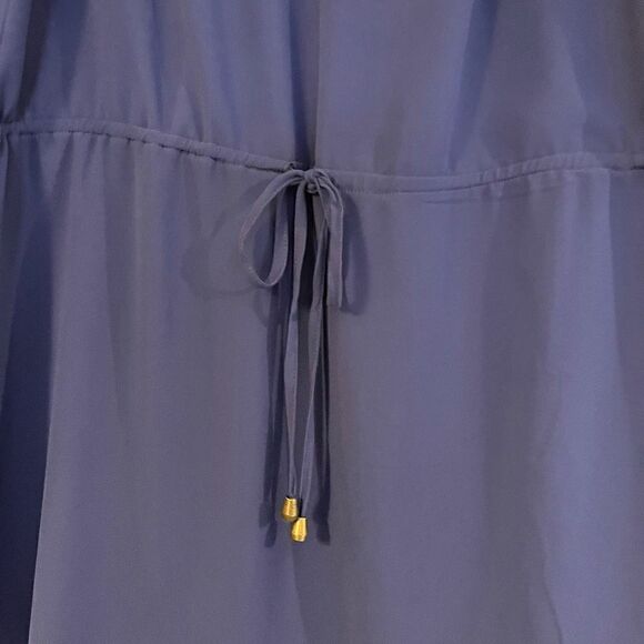 Naked Zebra Blue Tank Tie Waist Mini Dress - Picture 4 of 11